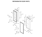 Whirlpool WRF532SNHV01 refrigerator door parts diagram