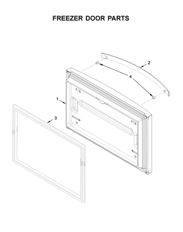 Freezer door parts