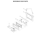 KitchenAid KMBP100ESS02 microwave door parts diagram