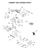 Cabinet and stirrer parts