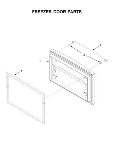 Freezer door parts