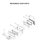 Microwave door parts