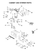 Cabinet and stirrer parts