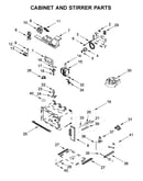 Cabinet and stirrer parts
