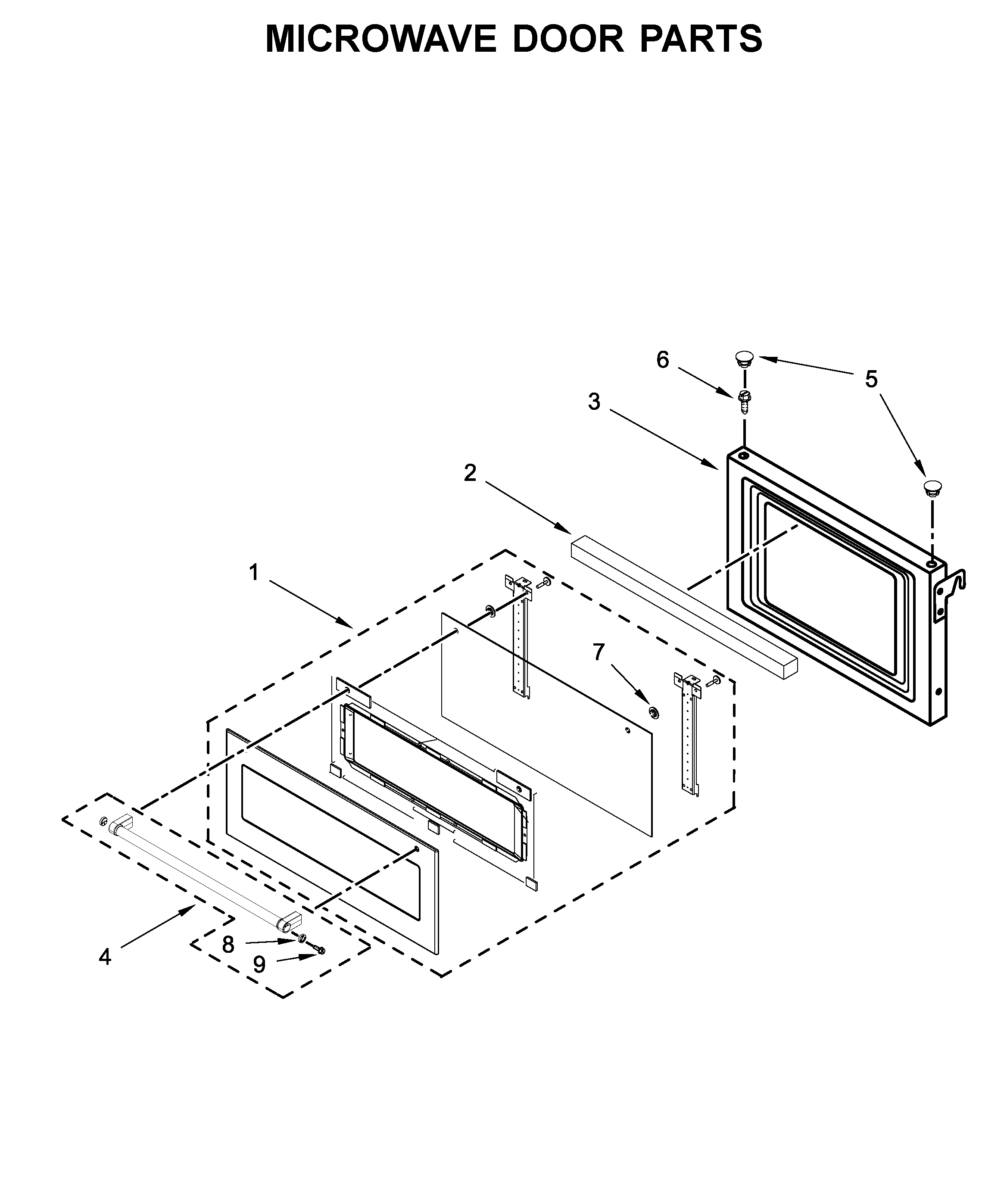 MICROWAVE DOOR PARTS