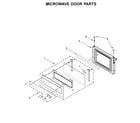 KitchenAid KOCE507EBS05 microwave door parts diagram
