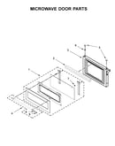 Microwave door parts