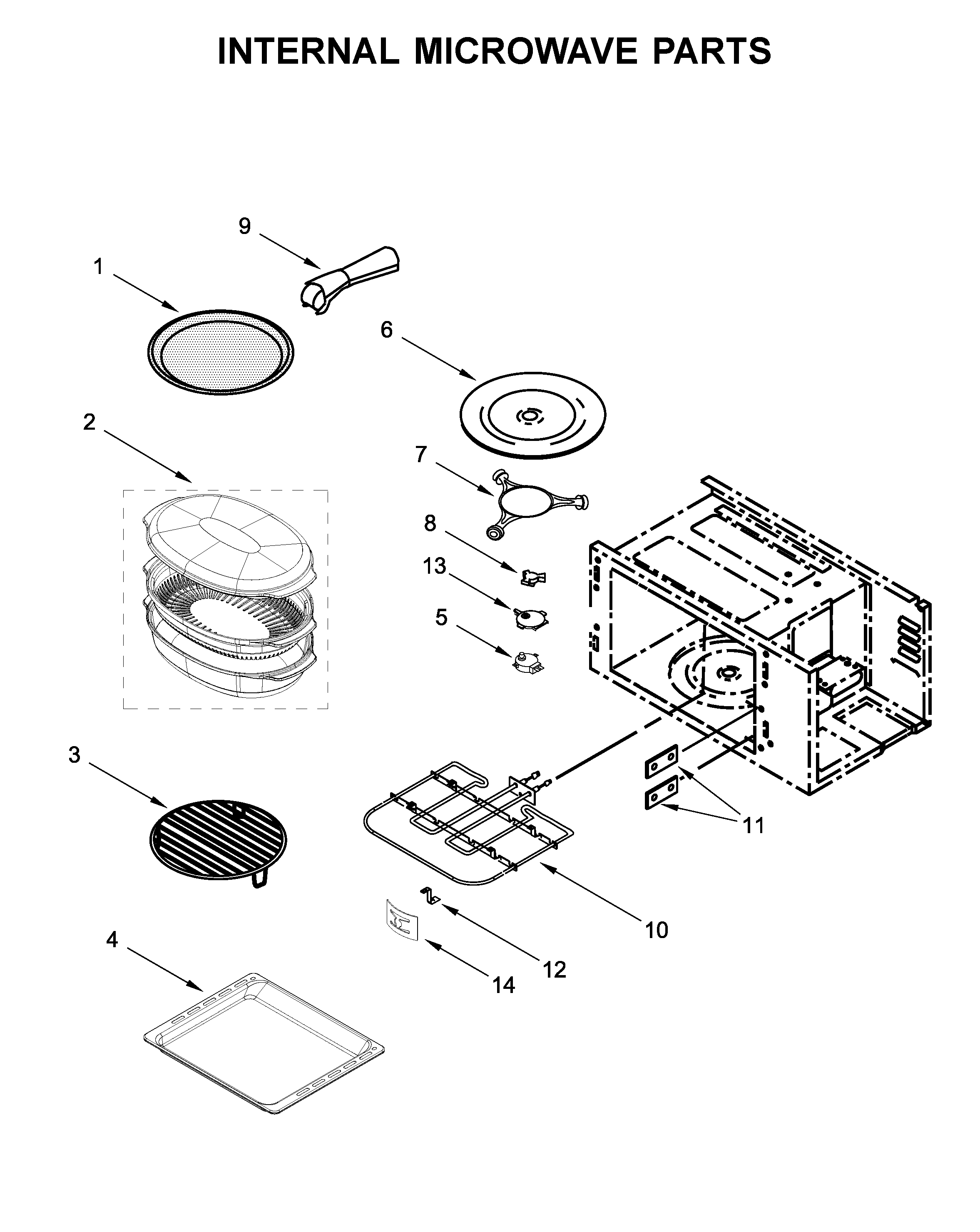 INTERNAL MICROWAVE PARTS