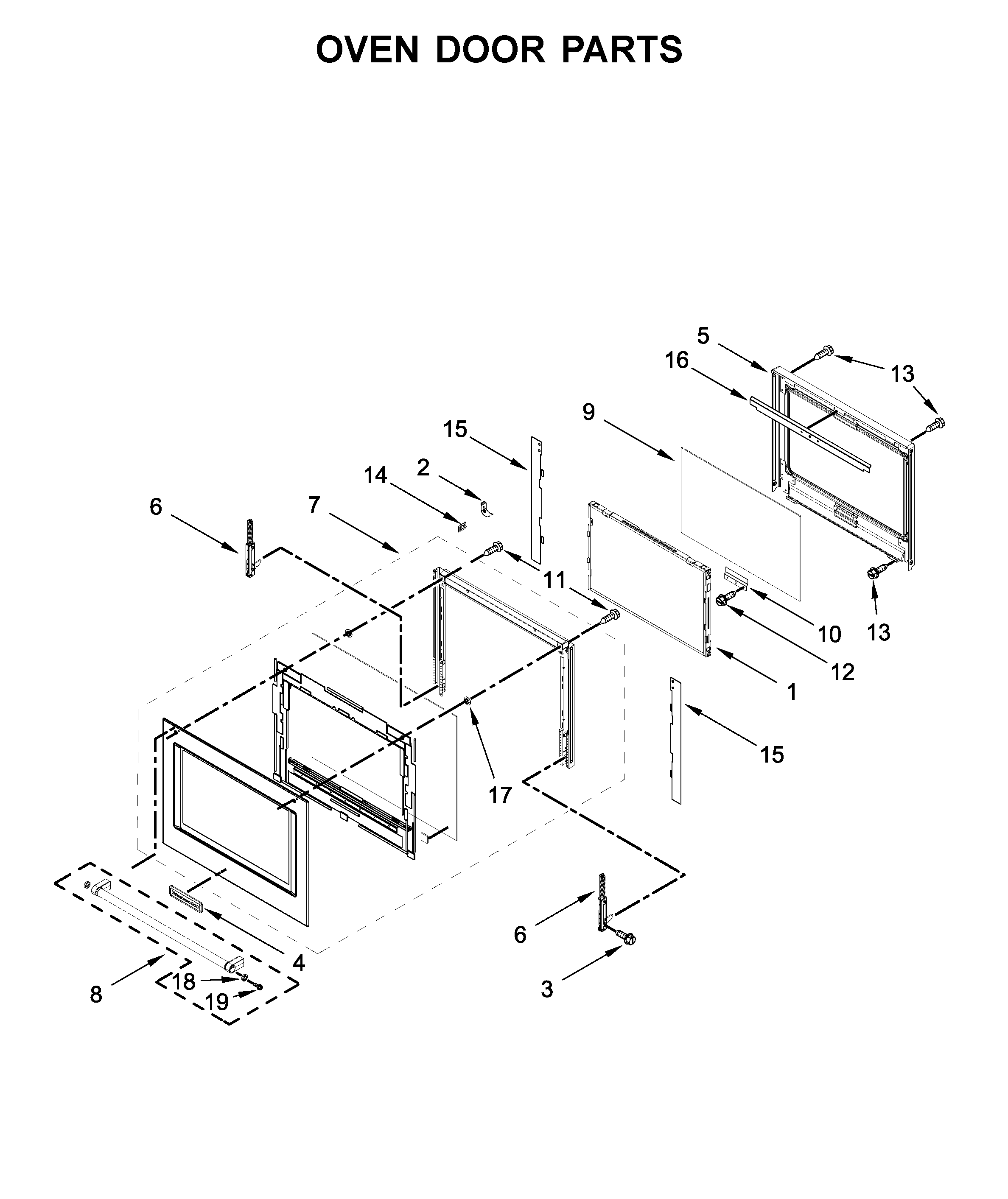 OVEN DOOR PARTS