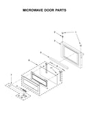 Microwave door parts