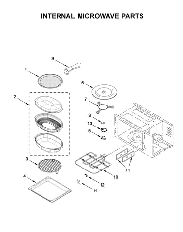 Internal microwave parts