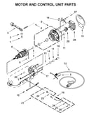Motor and control unit parts