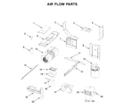 Whirlpool WML75011HN4 air flow parts diagram