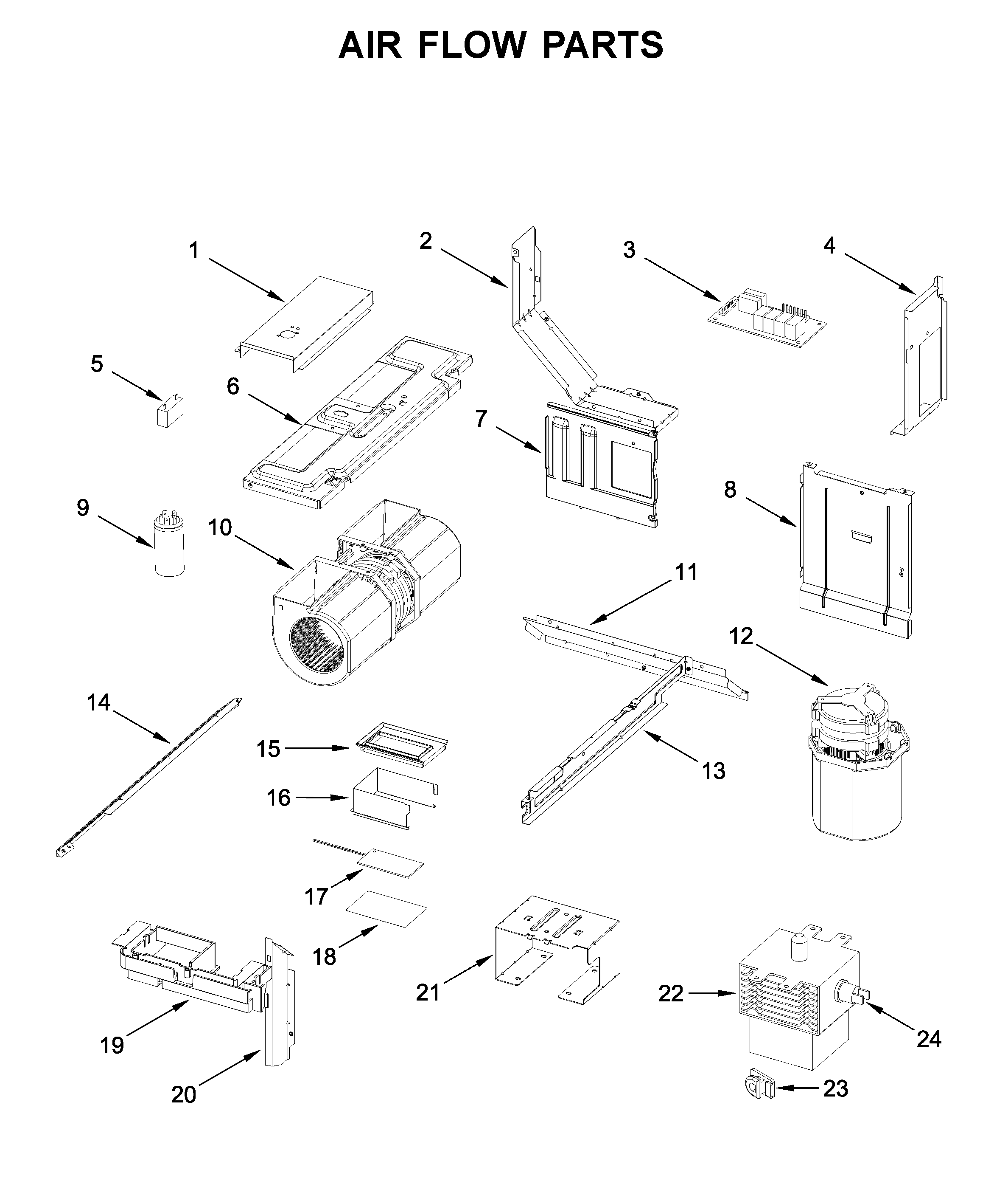 Air flow parts