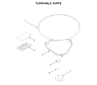 Whirlpool WML75011HW4 turntable parts diagram