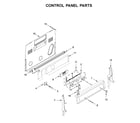 Maytag YMER8800HK0 control panel parts diagram