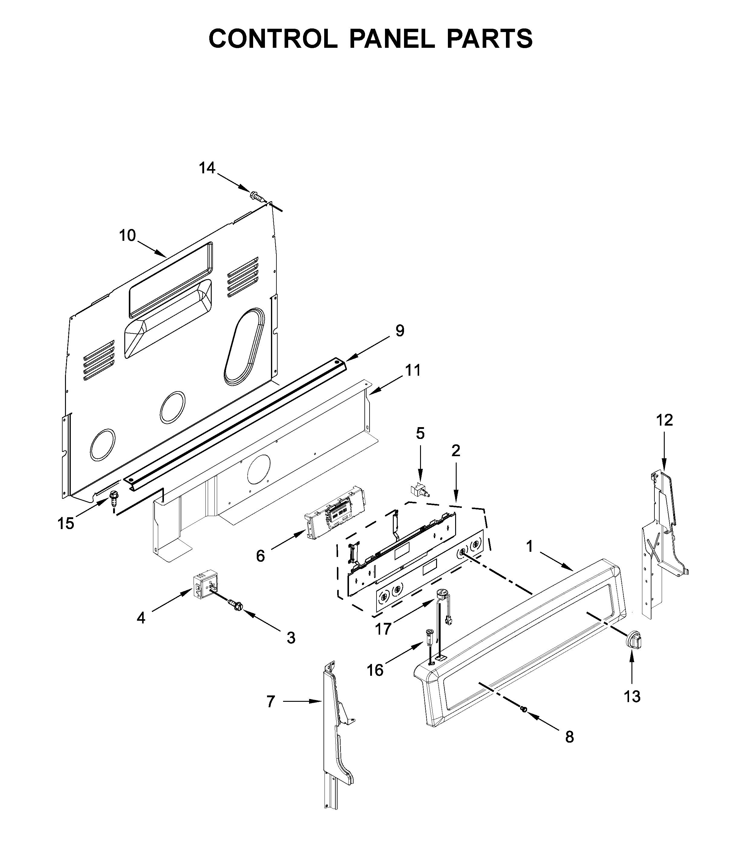 Control panel parts