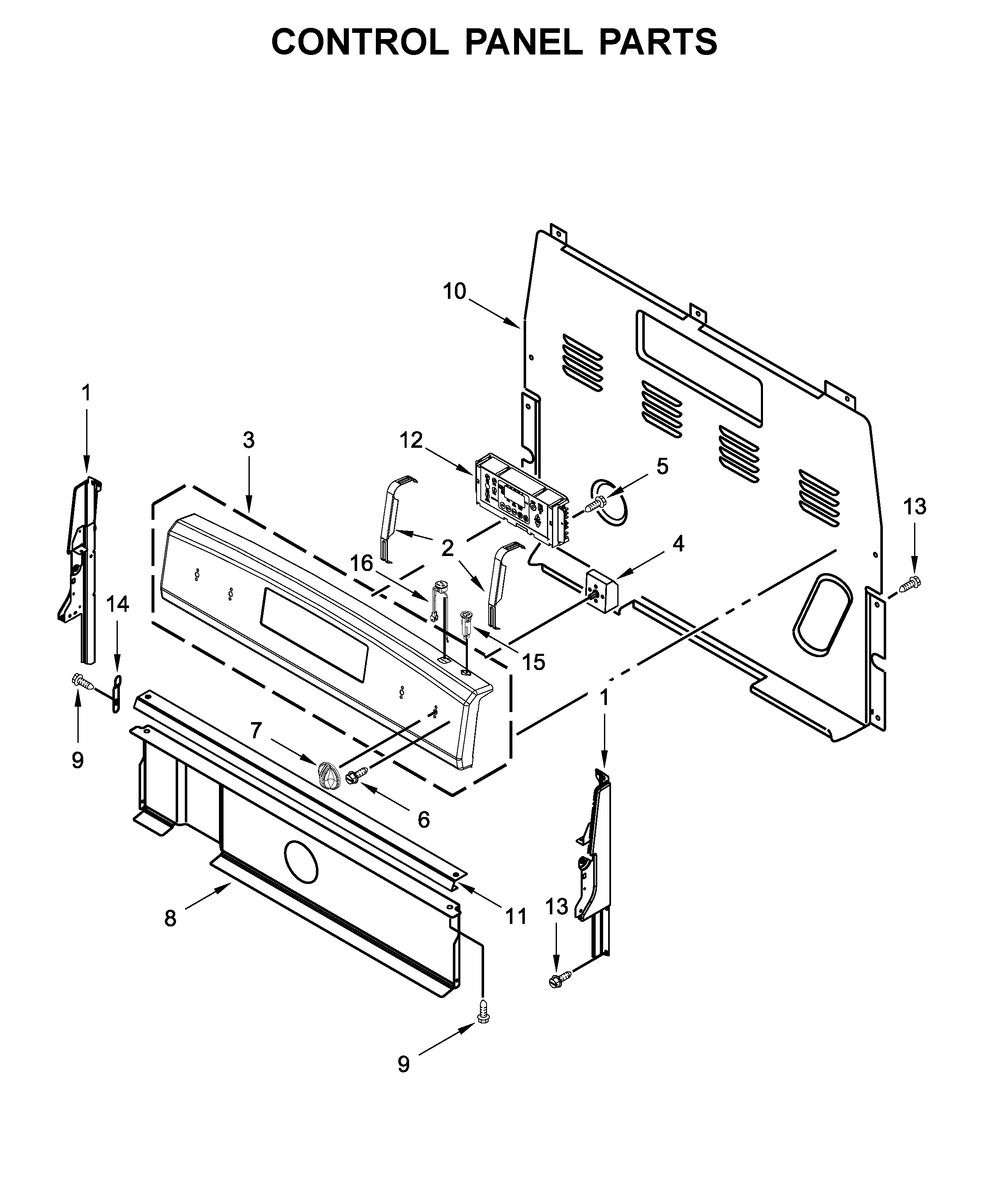 CONTROL PANEL PARTS