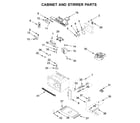 KitchenAid KMBP107EBS02 cabinet and stirrer parts diagram