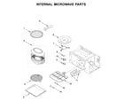 KitchenAid KMBP107EBS02 internal microwave parts diagram