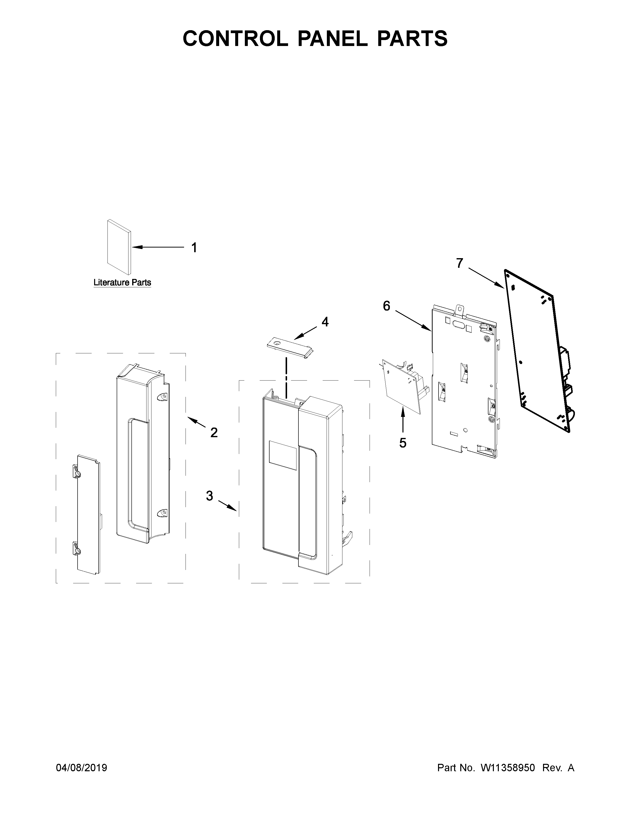 Control panel parts
