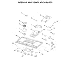 Whirlpool WML75011HW5 interior and ventilation parts diagram