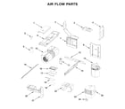 Whirlpool WML75011HW5 air flow parts diagram