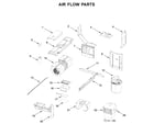 Whirlpool WML75011HN6 air flow parts diagram