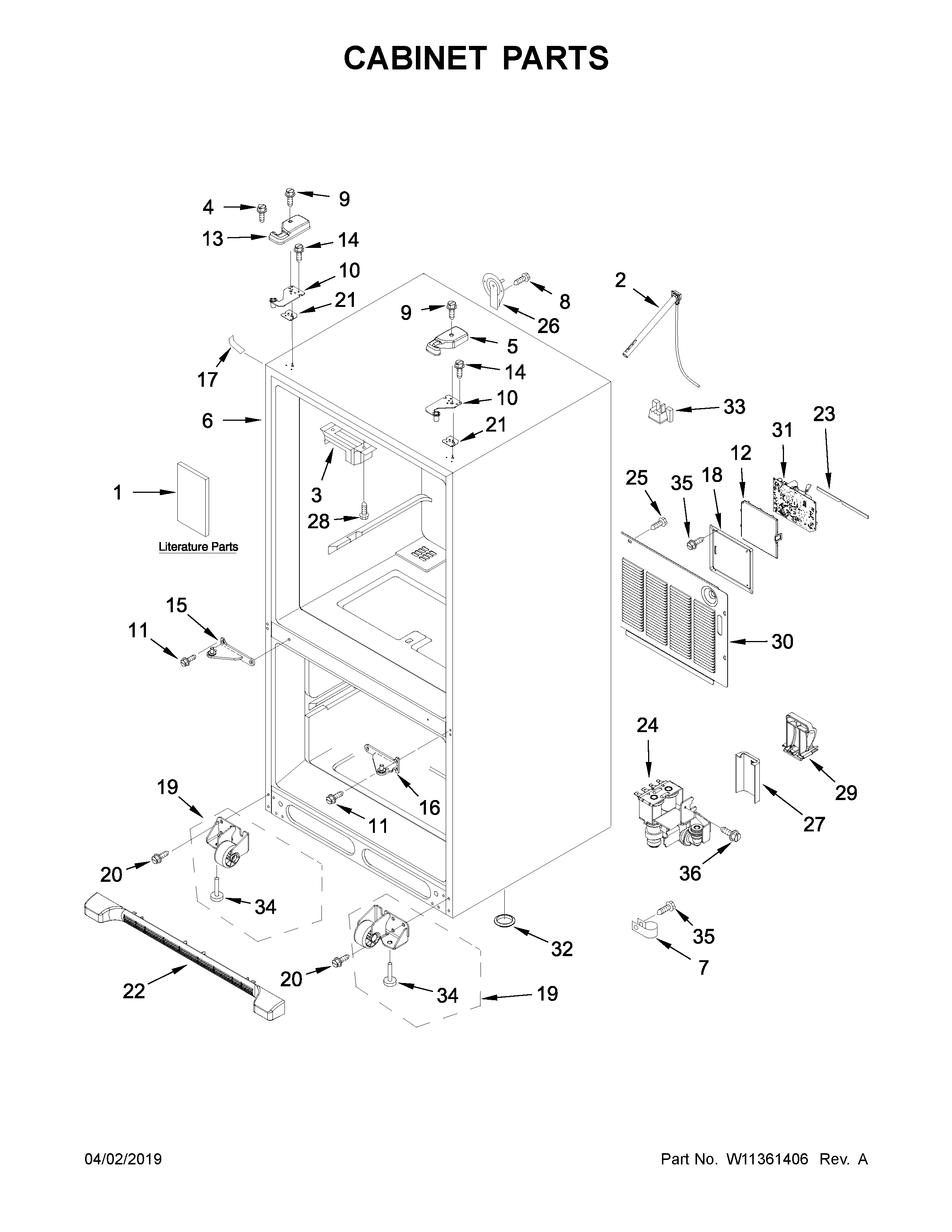 Cabinet parts