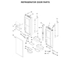 KitchenAid KRFF302EWH02 refrigerator door parts diagram