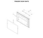 KitchenAid KRFF302EWH02 freezer door parts diagram