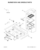 Burner box and griddle parts