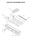 Cooktop and burner parts
