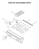 Cooktop and burner parts