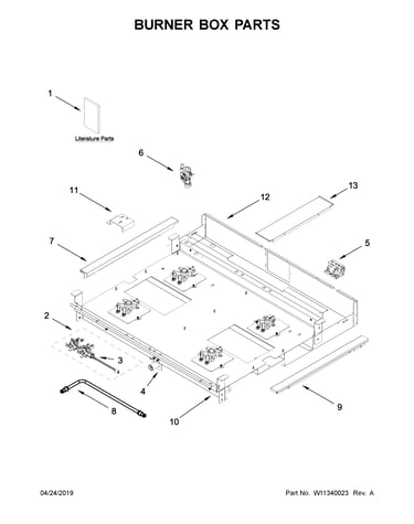 Burner box parts