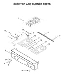 Cooktop and burner parts