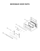 Microwave door parts