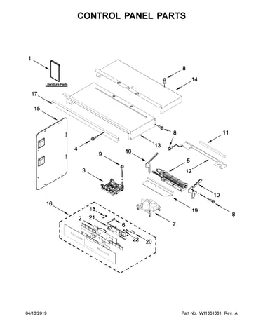 Control panel parts