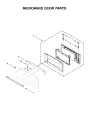 Microwave door parts