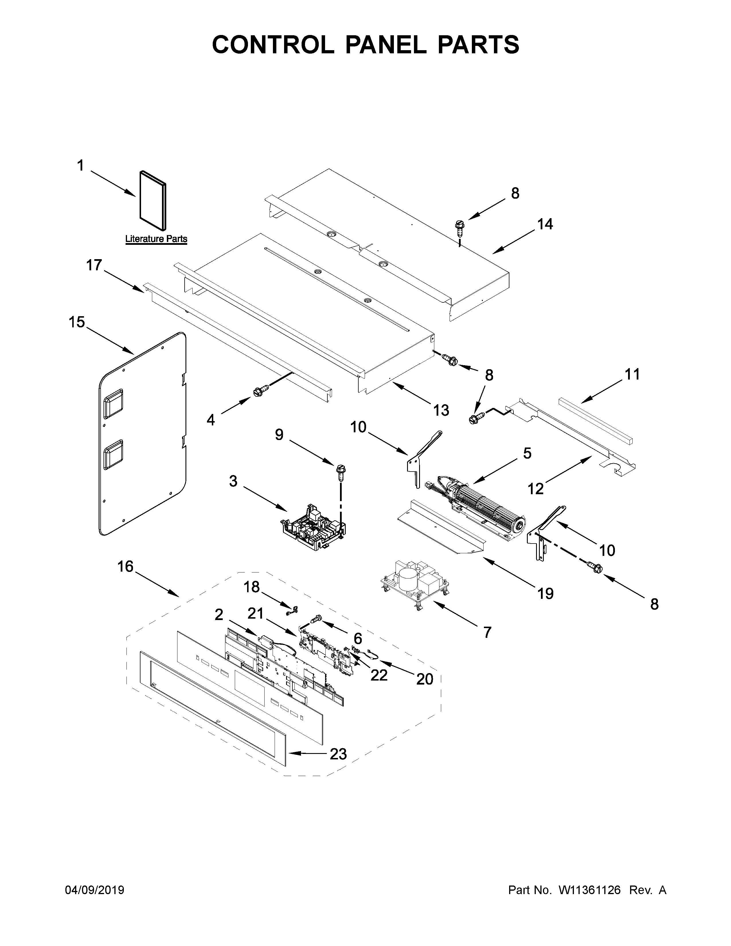 Control panel parts