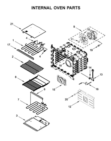 Internal oven parts