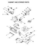 Cabinet and stirrer parts