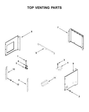 Top venting parts