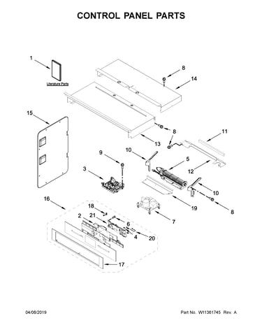 Control panel parts