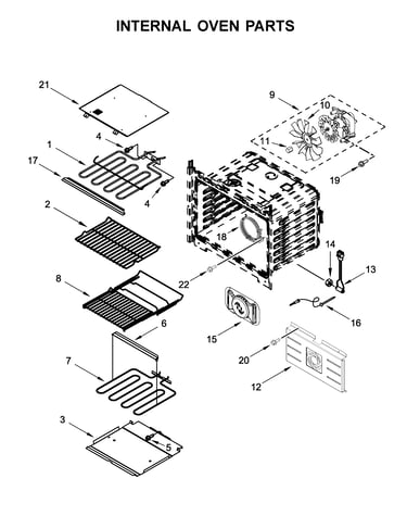 Internal oven parts
