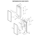 Maytag MFI2570FEW02 refrigerator door parts diagram