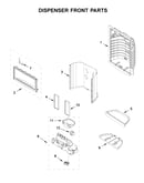 Dispenser front parts