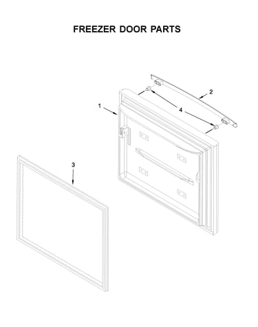Freezer door parts