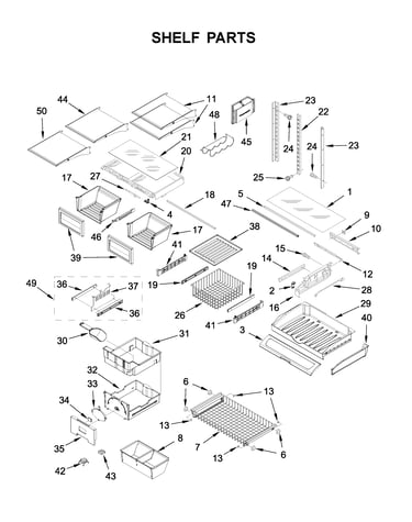 Shelf parts