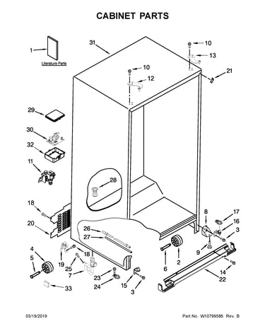 Cabinet parts